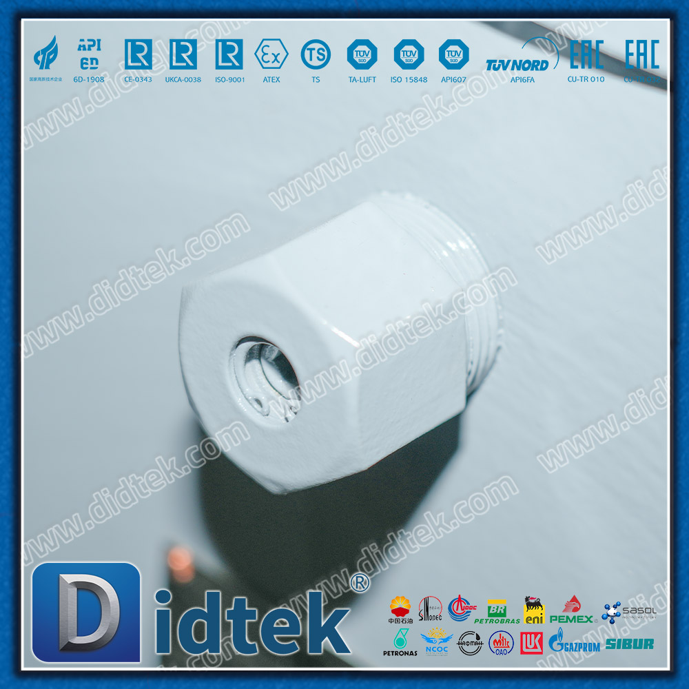 Válvula de bola de entrada superior LF2 forjada libre para operador de engranajes