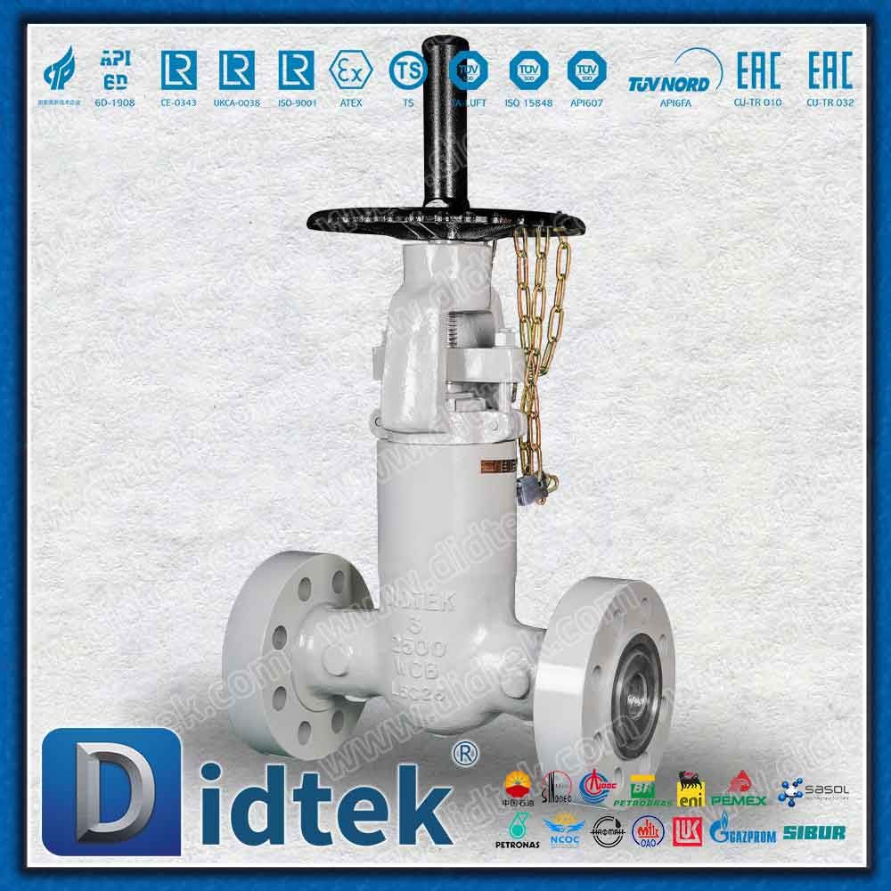 Válvula de compuerta RTJ con sello de presión 2500LB 