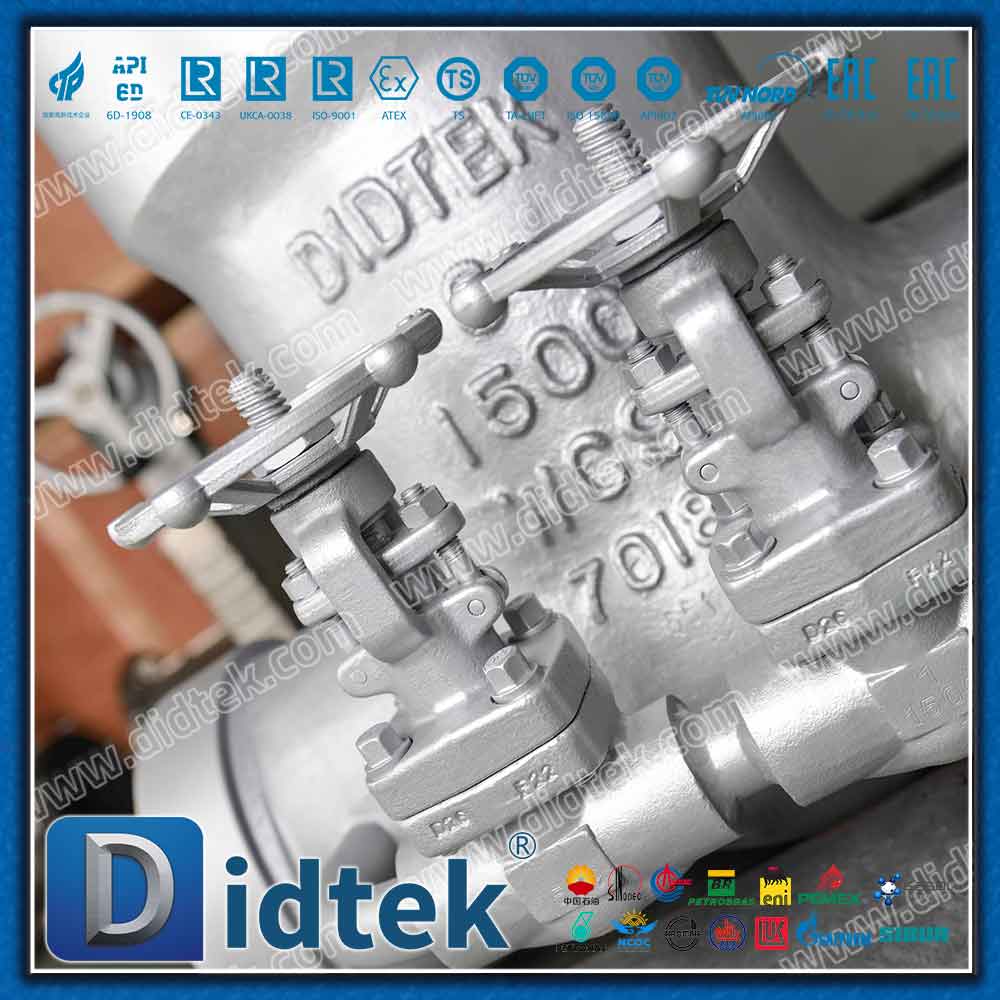 Válvula de compuerta de derivación WC9 PSB 1500LB para vapor 