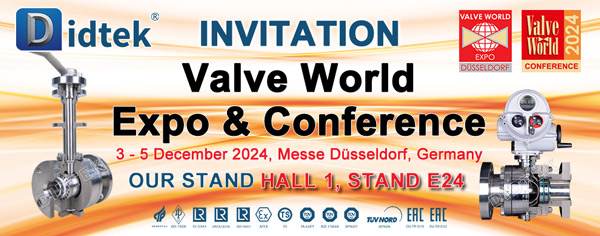 Didtek Valve World Expo & Conference Invitation Stand S