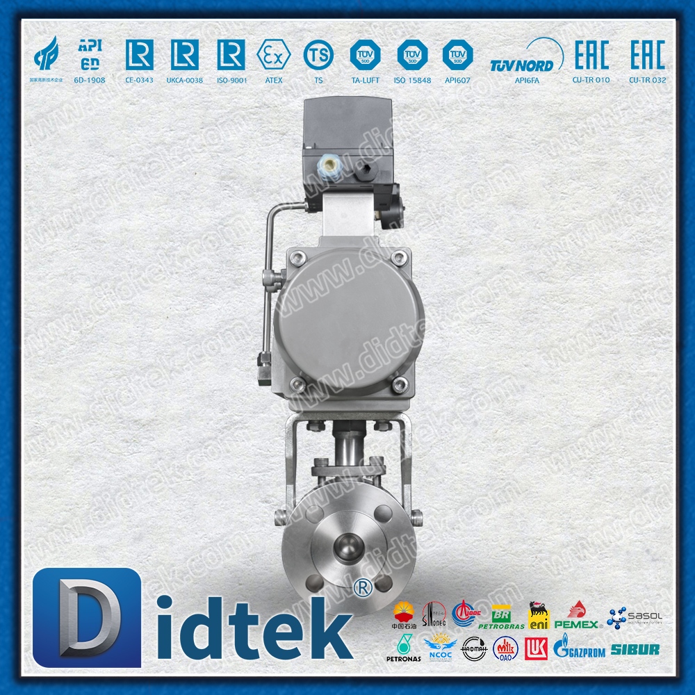 Válvula de bola neumática Didtek F316L