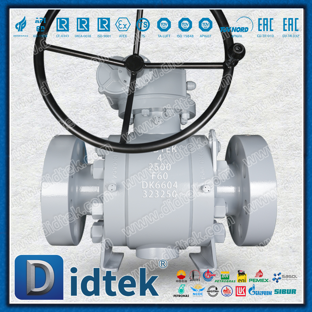 Sello duro de metal con metal de las vávulas de bola del muñón F51 del ajuste F60