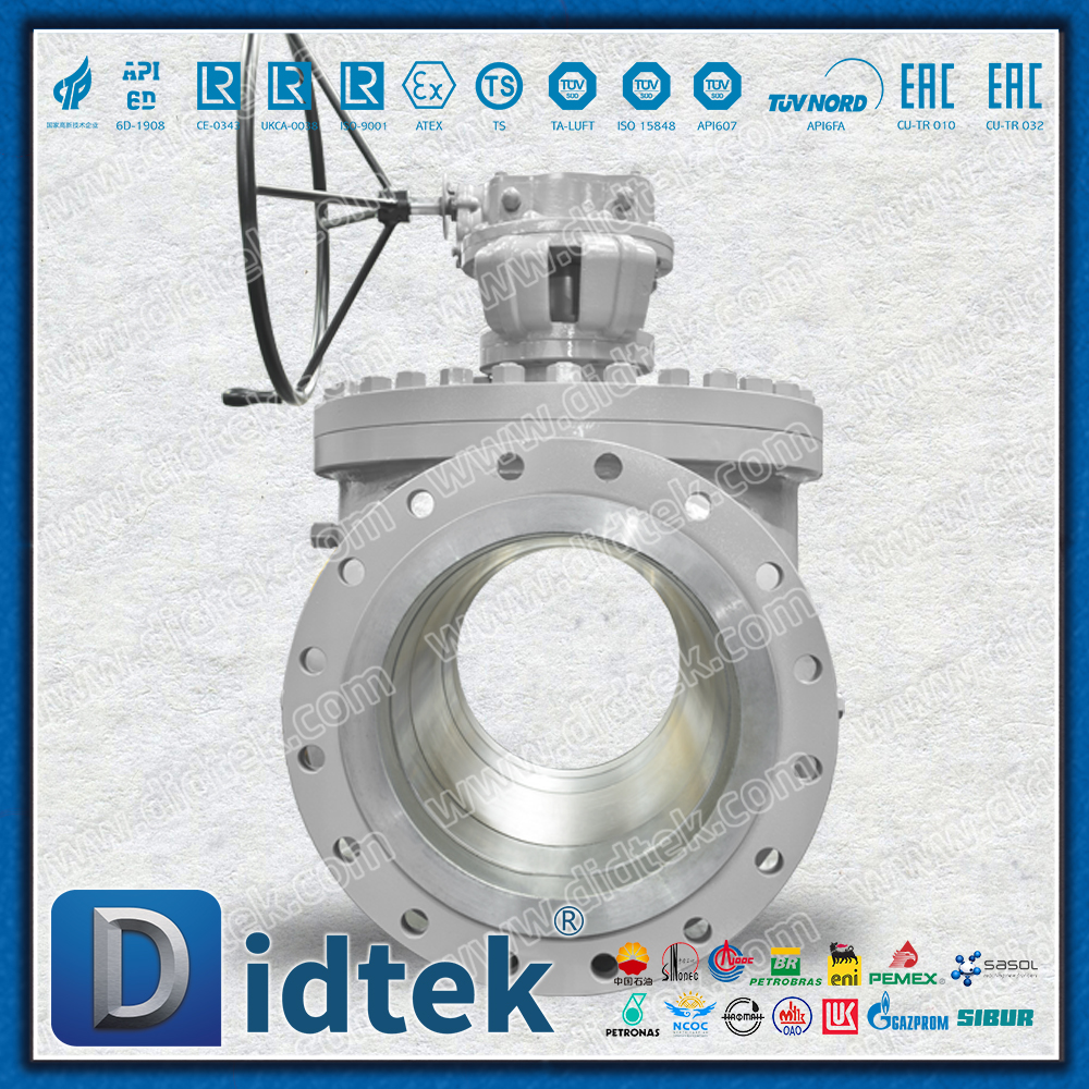 La válvula de bola de entrada superior utiliza una turbina de doble etapa para un par bajo