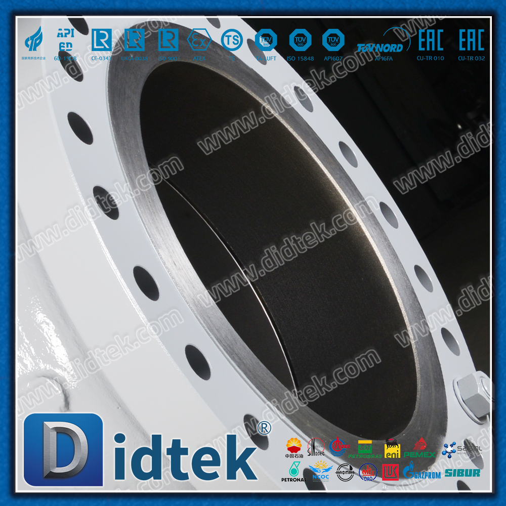 Válvula de bola de muñón de acero fundido de dos piezas de 18 pulgadas