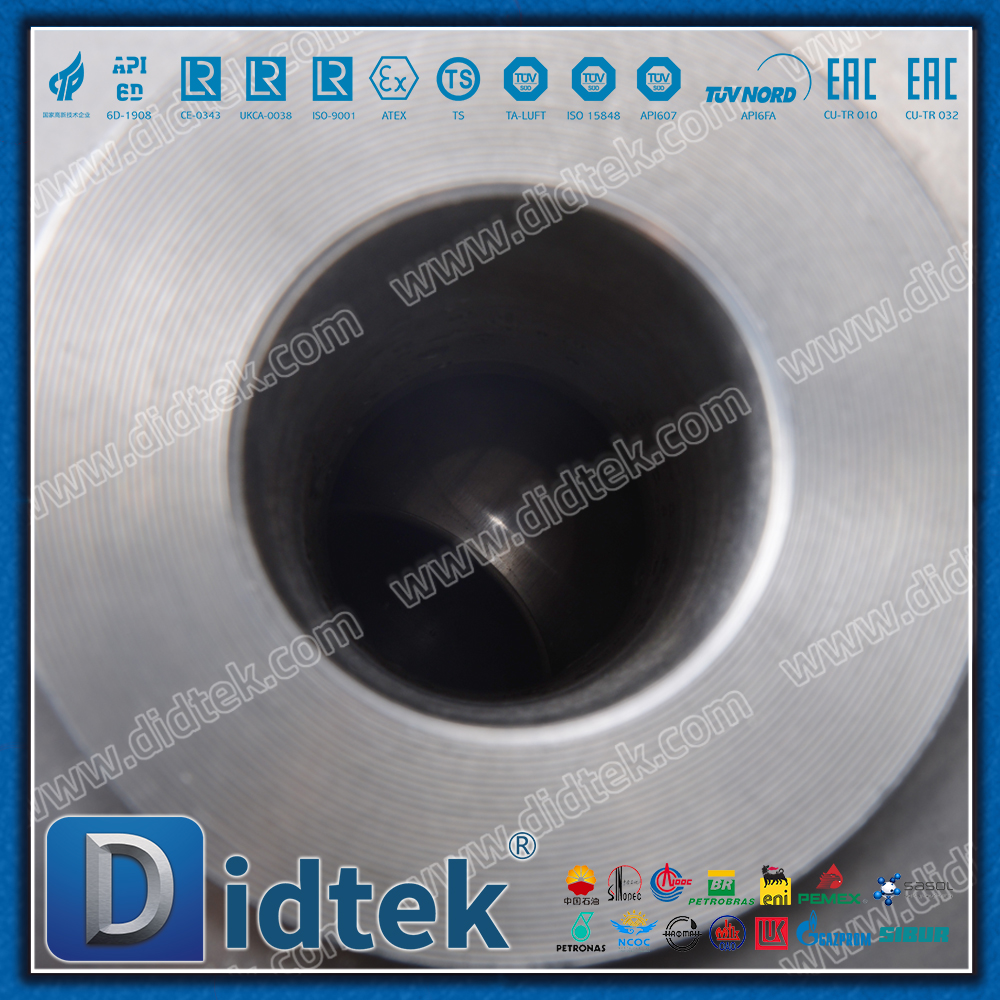 Actuador neumático de doble efecto dúplex de acero inoxidable F51, válvula de bola flotante forjada con asiento de metal