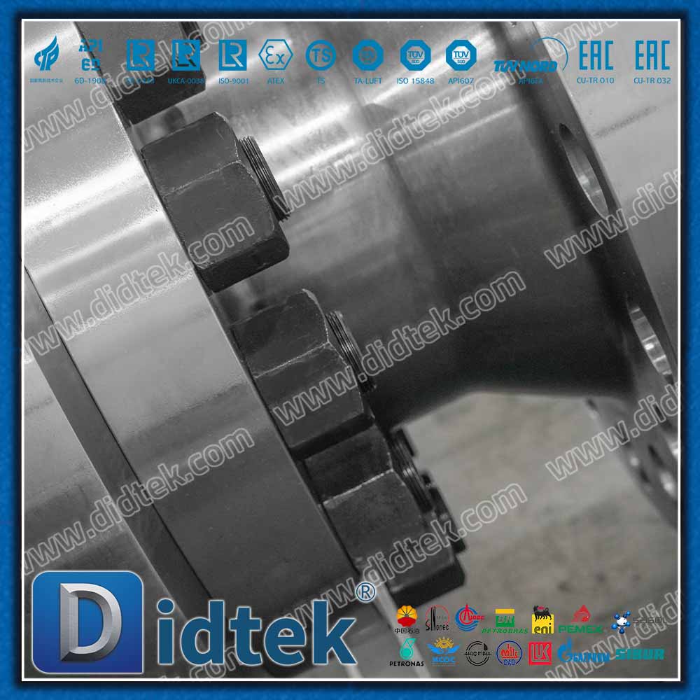 Vávula de bola de alta presión del sello del labio de la capa de Inconel 625 para la ingeniería marina