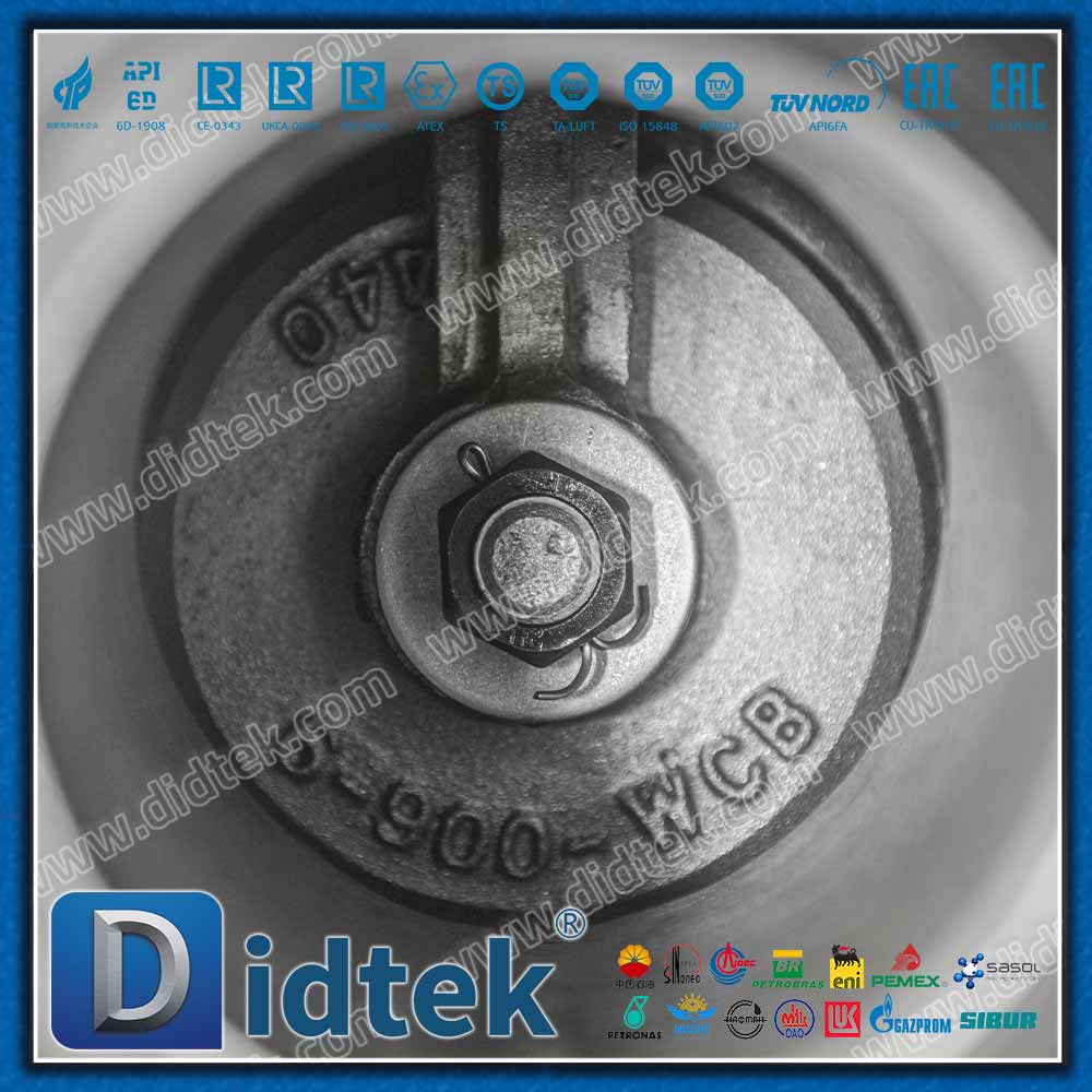 Válvula de retención oscilante API6D 900LB con conexión BW