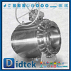 Vávula de bola del muñón de PTFE Elgiloy Marine Engineering FPSO F316