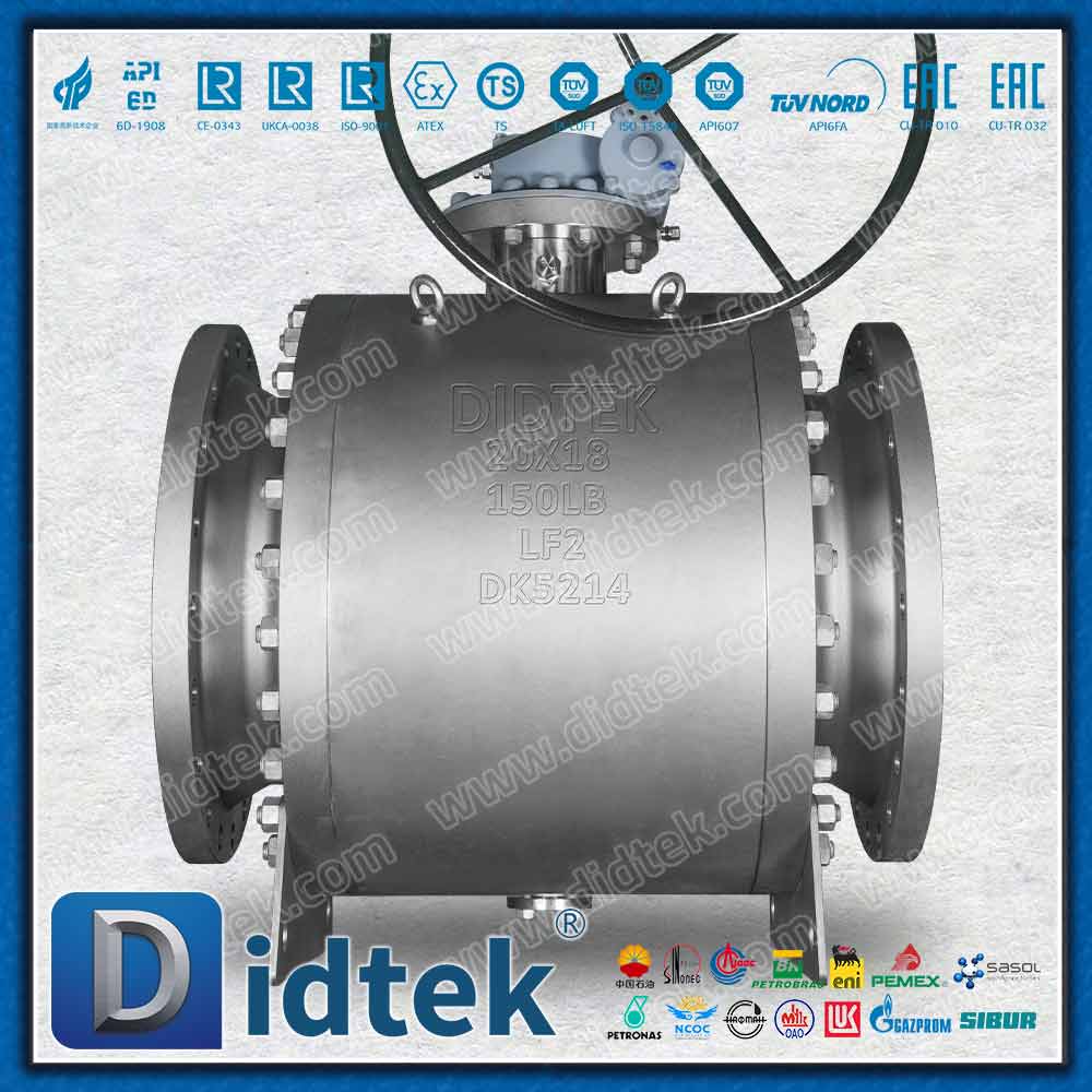 Revestimiento de LF2 + Inconel 625 con válvula de bola de muñón con sello de labio de PTFE Elgiloy