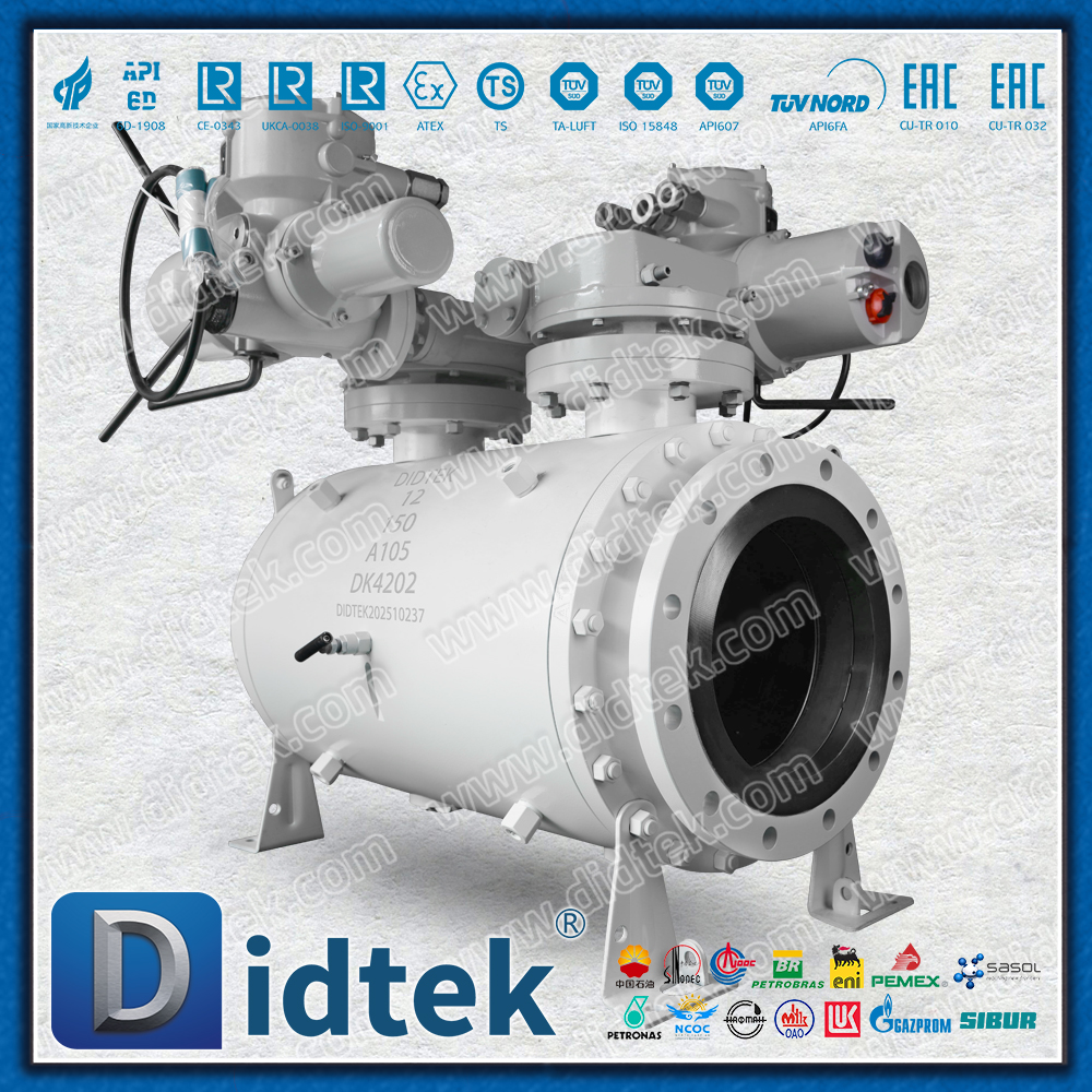 Instalaci&oacute;n de v&aacute;lvula de bola de funcionamiento el&eacute;ctrico industrial DBB
