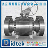 Vávula de bola de alta presión del sello del labio de la capa de Inconel 625 para la ingeniería marina