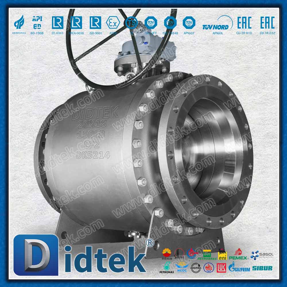 Revestimiento de LF2 + Inconel 625 con válvula de bola de muñón con sello de labio de PTFE Elgiloy